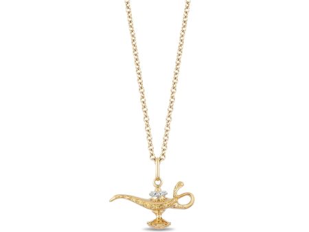 Enchanted Disney Fine Jewelry 10K Yellow Gold with Diamond Accent Jasmine s Aladdin Live Action Pendant Necklace Cheap