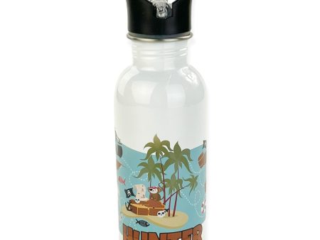 Personalized 20oz Stainless Steel Water Bottle with Straw - Treasure Map Online Hot Sale