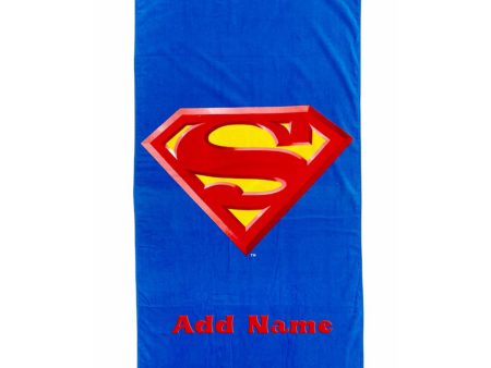 Personalized Beach   Pool Towel - Superman For Discount