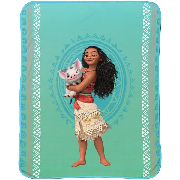 Disney Moana 46  x 60  Super Soft Plush Throw (non-personalized) Supply