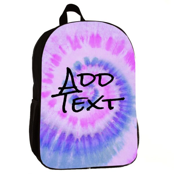 Personalized Tie Dye Backpacks   Lunch Bag   Duffel Bag   Bottle on Sale