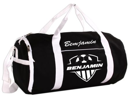 Personalized Sport Gym Roll Duffel Bag - Soccer (Available in 4 Colors) Fashion