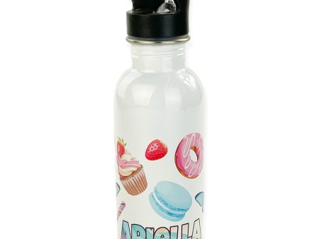 Personalized 20oz Stainless Steel Water Bottle with Straw - Sweets Online Sale