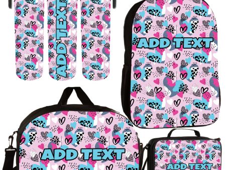 Personalized Backpacks, Lunch Bags, Duffel Bags, or Water Bottles with Full-Color - Sweet Hearts For Sale