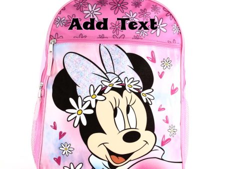 Personalized 16 Inch School Backpack - Minnie Mouse Online now