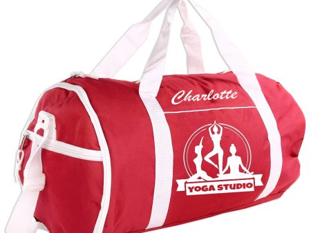 Personalized Sport Gym Roll Duffel Bag - Yoga (Available in 4 Colors) Hot on Sale