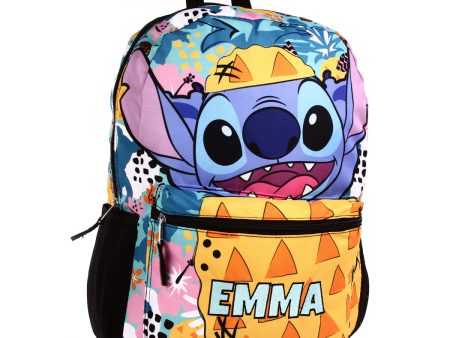 Personalized Embroidered 16 Inch Disney Stitch Backpack Supply