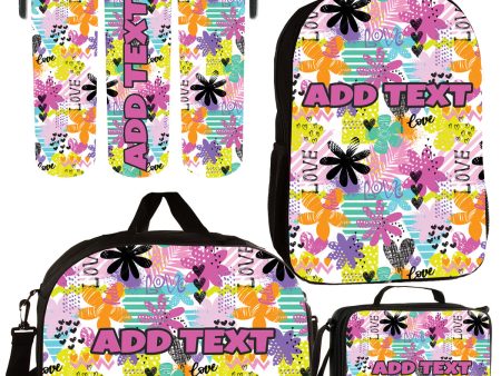 Personalized Backpacks, Lunch Bags, Duffel Bags, or Water Bottles with Full-Color - Flower Love Online Sale