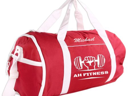 Personalized Sport Gym Roll Duffel Bag - Fitness (Available in 4 Colors) For Sale