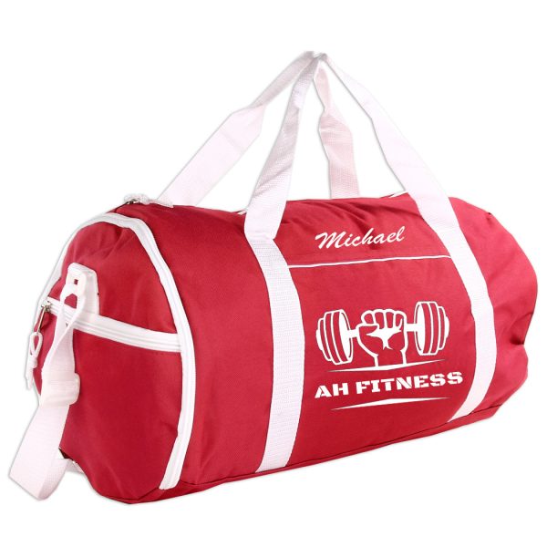 Personalized Sport Gym Roll Duffel Bag - Fitness (Available in 4 Colors) For Sale