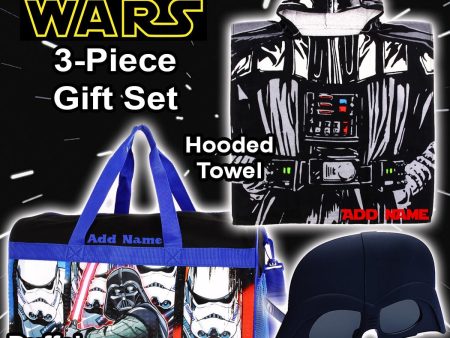 Personalized 3-Piece Lil  Splasher Gift Bundle - Star Wars (Darth) on Sale