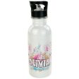 Personalized 20oz Stainless Steel Water Bottle with Straw - Unicorn Sparkle Fashion