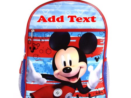 Personalized 16 Inch School Backpack - Mickey Mouse Sale