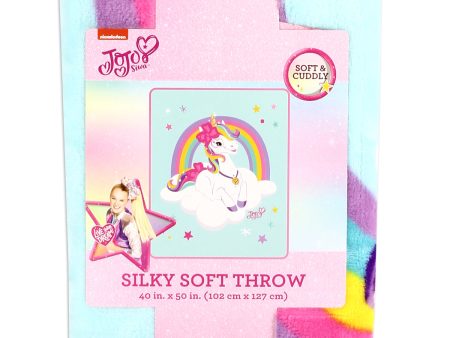 Jojo Siwa Unicorn Cloud 40  x 50  Plush Throw Discount