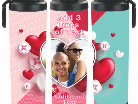 Personalized 30oz Double Walled Stainless Steel Bottle - Valentines Day w  Your Image Online