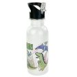 Personalized 20oz Stainless Steel Water Bottle with Straw - Dino Pals For Discount