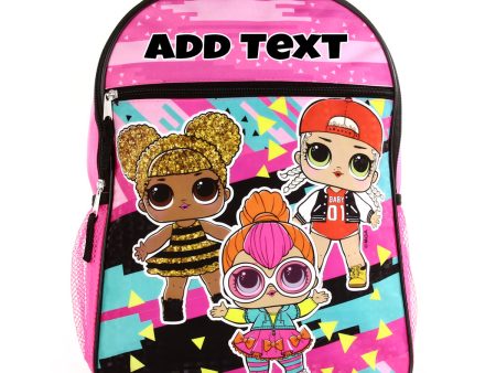 Personalized 16 Inch School Backpack - LOL Surprise For Discount