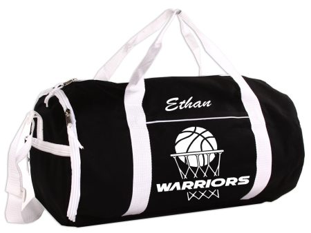 Personalized Sport Gym Roll Duffel Bag - Basketball (Available in 4 Colors) Discount