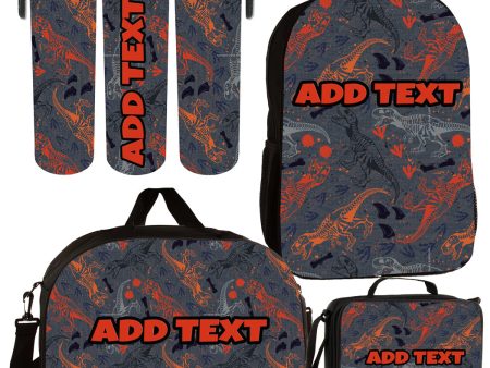 Personalized Backpacks, Lunch Bags, Duffel Bags, or Water Bottles with Full-Color - Dino Fossils Online Hot Sale