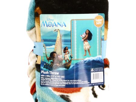 Disney Moana 46  x 60  Super Soft Plush Throw (non-personalized) Supply