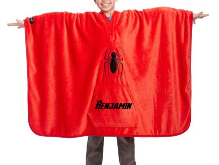 Personalized Spider-Man Throwbee® 50  x 60  Wearable Plush Throw Cheap