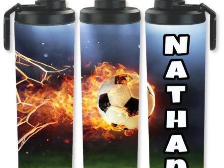 Personalized Sports 30oz Double Walled Stainless Steel Bottle - Soccer Online Sale