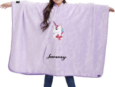 Personalized Jojo Siwa Throwbee® 50  x 60  Wearable Plush Throw Online Sale