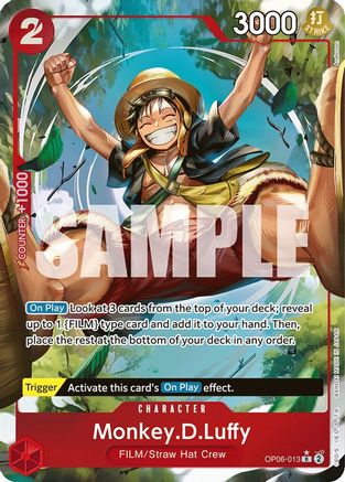 Monkey.D.Luffy (Alternate Art) (OP06-013) - Wings of the Captain Foil [Rare] Online Sale