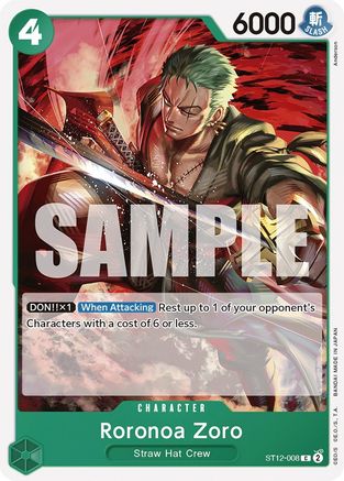 Roronoa Zoro (ST12-008) - Starter Deck 12: Zoro and Sanji  [Common] For Discount