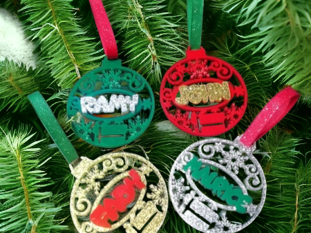 Personalized Acrylic Christmas ornaments For Sale