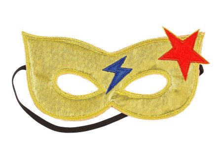 Superhero Girl Mask - Gold For Discount