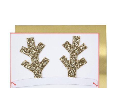 Greeting Card - Antlers Christmas Crown Cheap