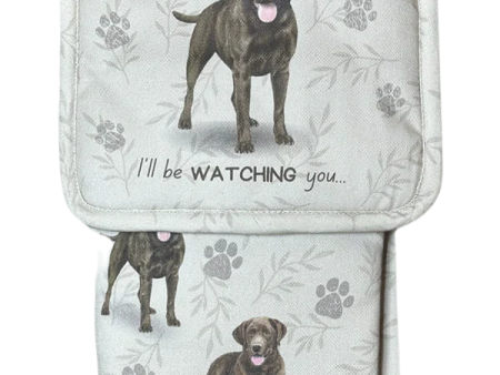 Pet Oven Mitt Set Chocolate Labrador For Sale