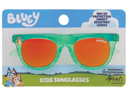 Bluey Kids Arkaid Bingo Green Sunglasses Sun-Staches For Sale