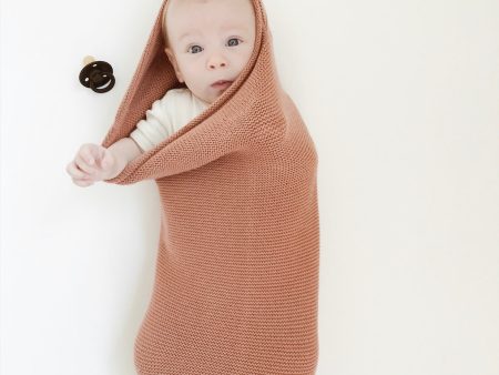 Soft Baby Cocoon - Merino Wool - Brick Sale