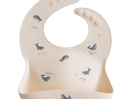 Bib - Silicone - Ｗhales For Discount