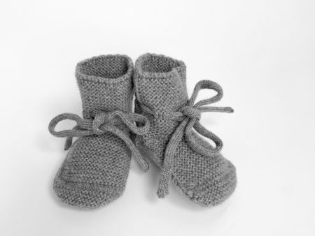 Baby Booties With Lace - Otter Online now