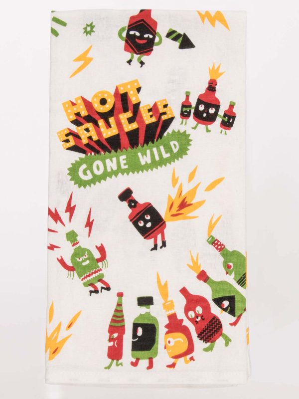 BlueQ Dish Towel Hot Sauces Gone Wild Sale