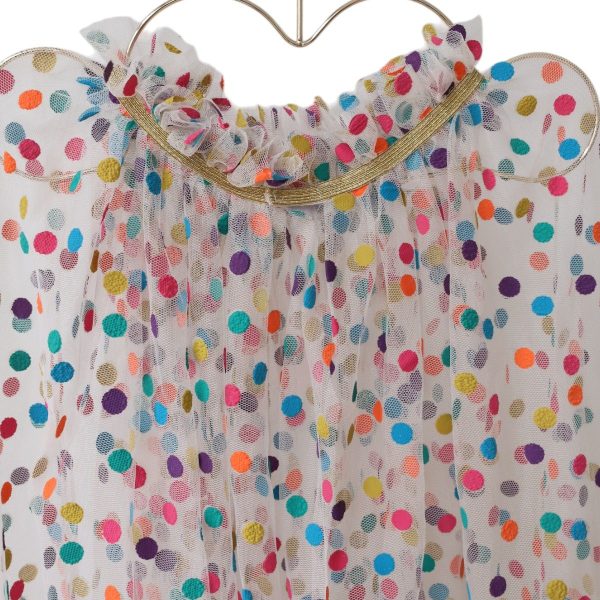 Cape Dress Up - Multicoloured Polka Dot Tulle Hot on Sale