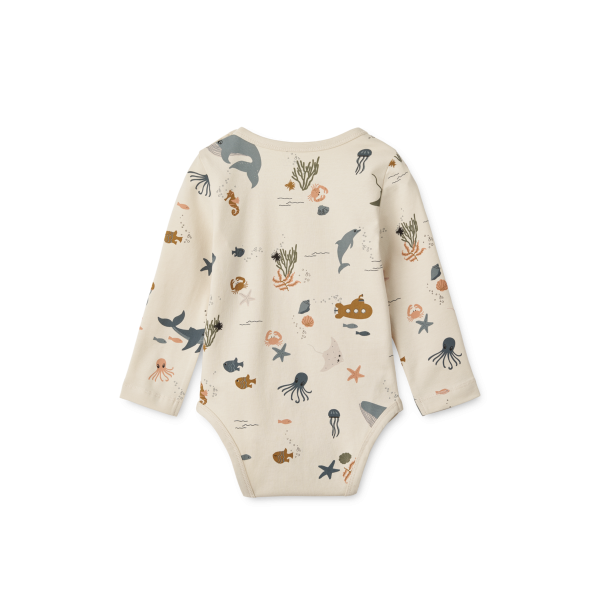 Bodysuit - Yanni - Sea Creature Sandy   Crisp White Online Hot Sale