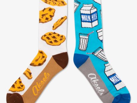 Aksels Milk and Cookies Split Pair Socks One Size Fits Most Discount