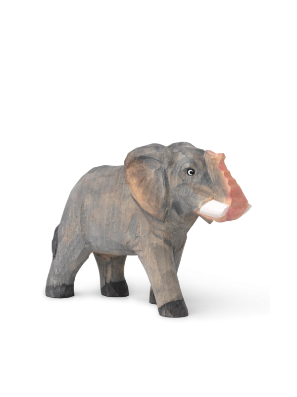 Wooden Safari Animal - Hand Carved - Elephant Online now