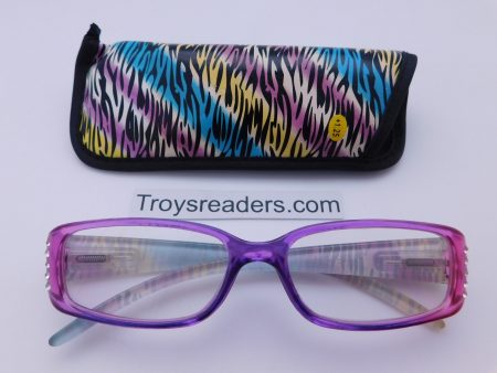 Colorful Animal Print Readers With Case in Four Colors Discount