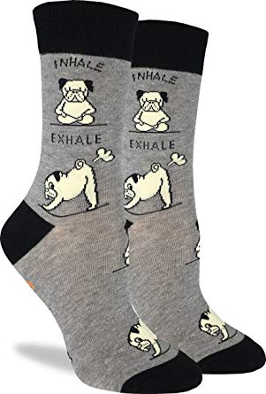 Good Luck Socks Women Crew Yoga Pug Online now