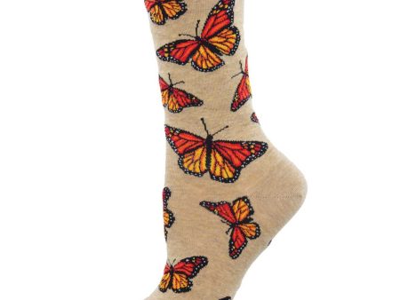 SockSmith Women Crew Social Butterfly Online now