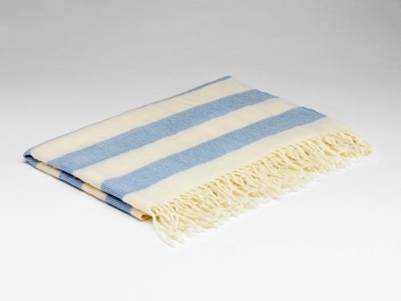 Baby Blanket - Lambswool - Whispering Blue For Sale