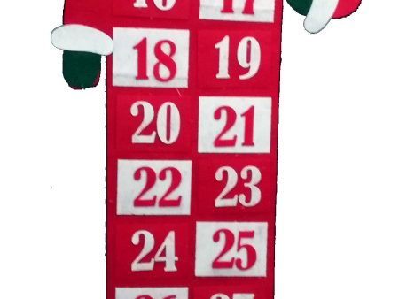 Felt Christmas Advent Calendar (Santa) Cheap