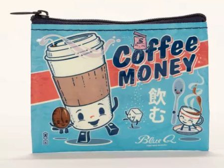 BlueQ Coin Purse Coffee Money For Discount