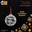 Acrylic personalized Christmas ornament Hot on Sale