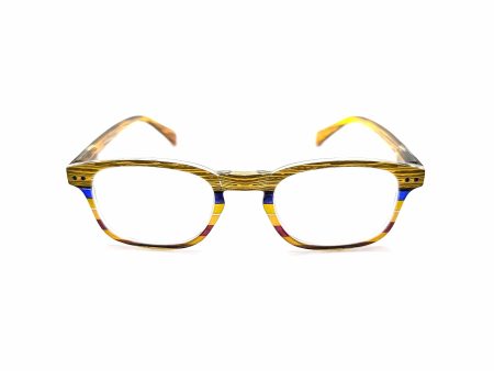 Colorful Retro Wood High Power Reading Glasses Online Hot Sale